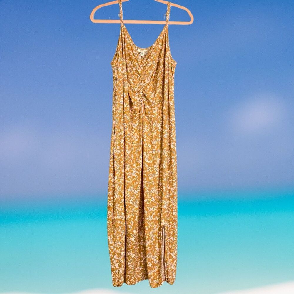 Ana Maxi Dress Womens Plus 1X Flora  Bodycon Prairie Cottage Resort Vacation